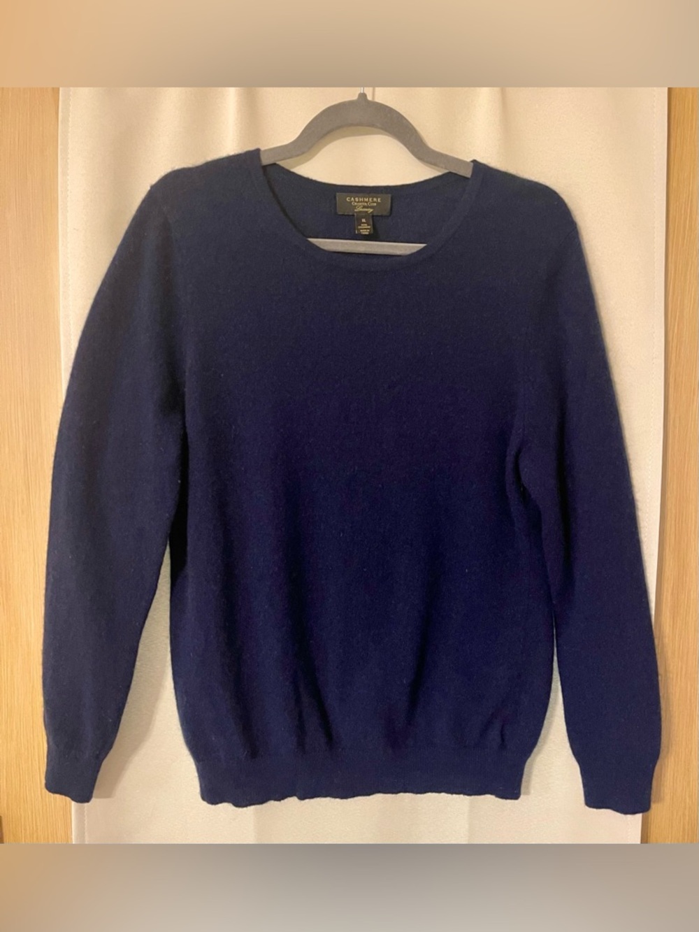 Charter Club Cashmere Navy Crewneck Sweater